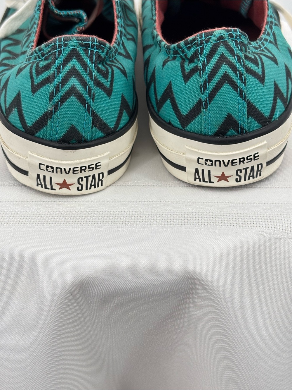 Converse X Missoni Zigzag Teal/Black Sneakers Women’s Size 9 Men’s 7 - Picture 5 of 9